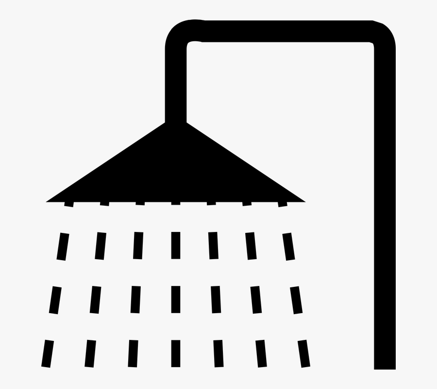 Shower, Water, Bathroom, Pictogram, Spray, Baths, Pool - โลโก้ ห้อง อาบ น้ำ, Transparent Clipart
