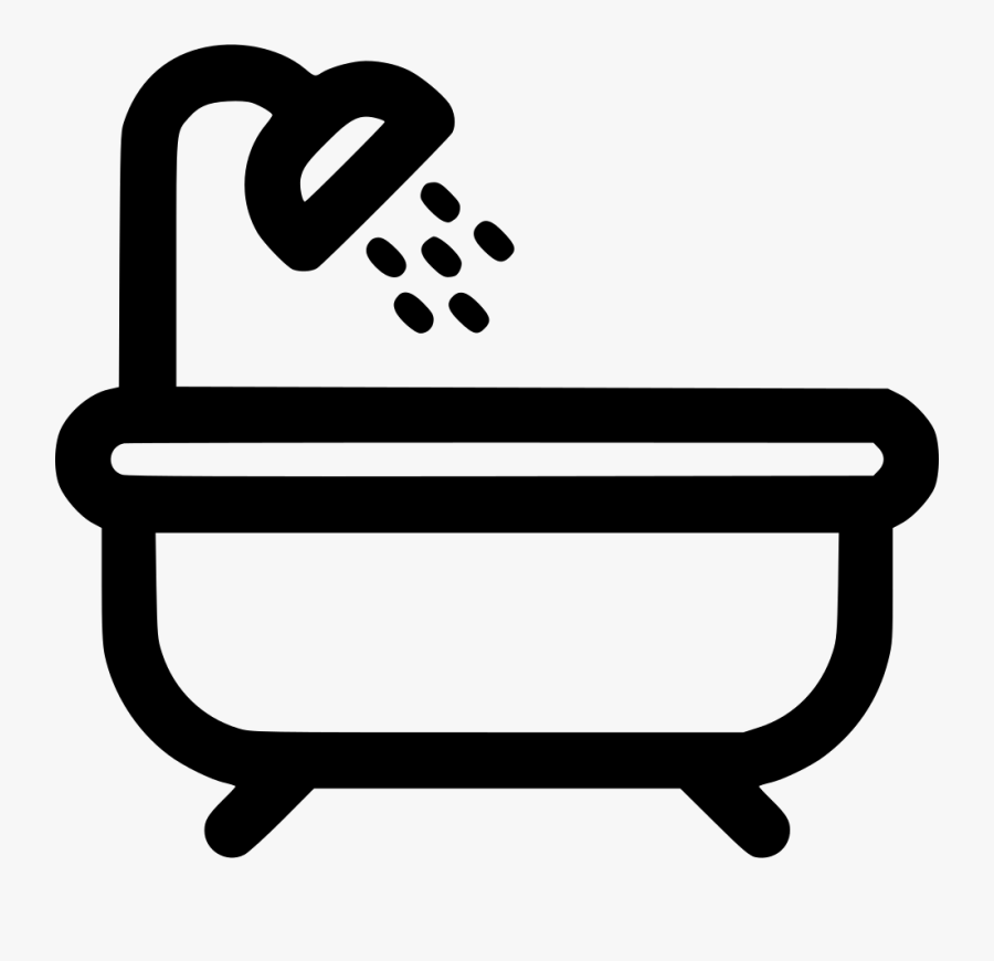 Bath Water Tub Shower Cold Overhead Hotel Washrooms - Take A Shower Icon, Transparent Clipart
