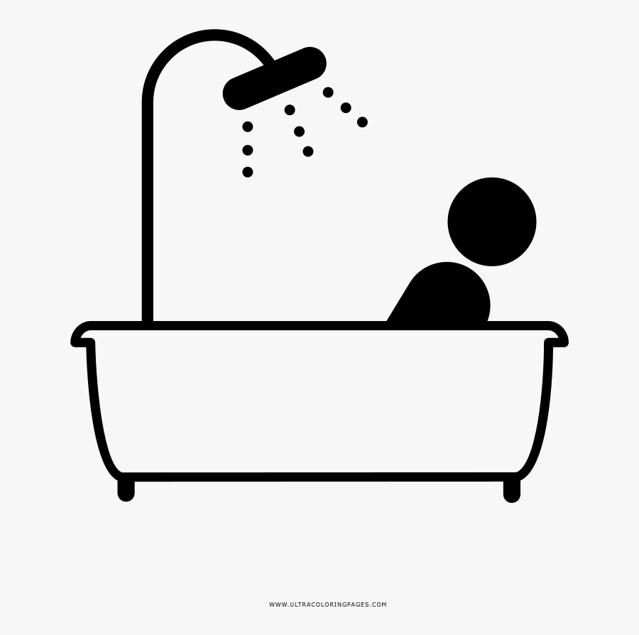 Bath Coloring Page - Couch, Transparent Clipart