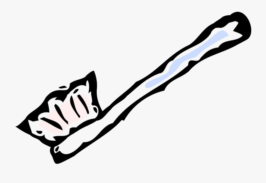 Vector Illustration Of Oral Hygiene Toothbrush For - Clip Art, Transparent Clipart