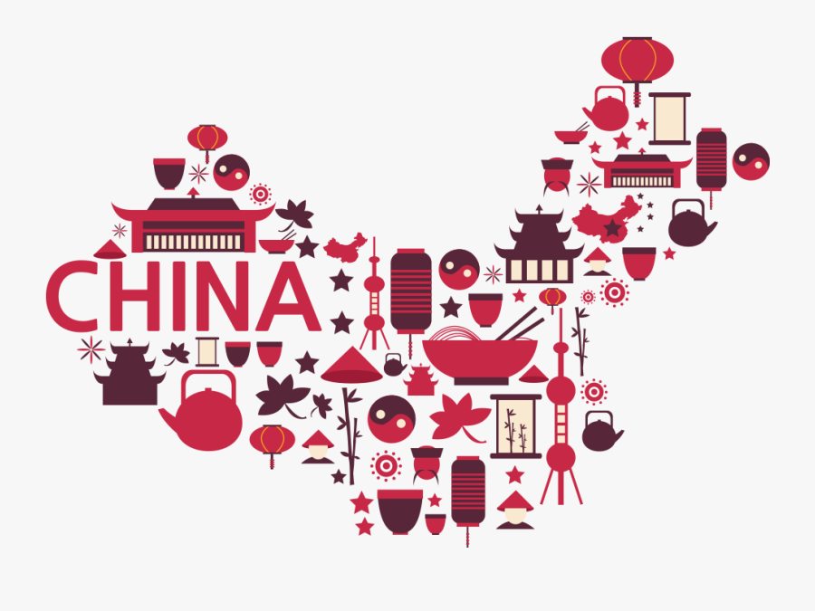 Symbols Of China - Free Transparent China Map, Transparent Clipart