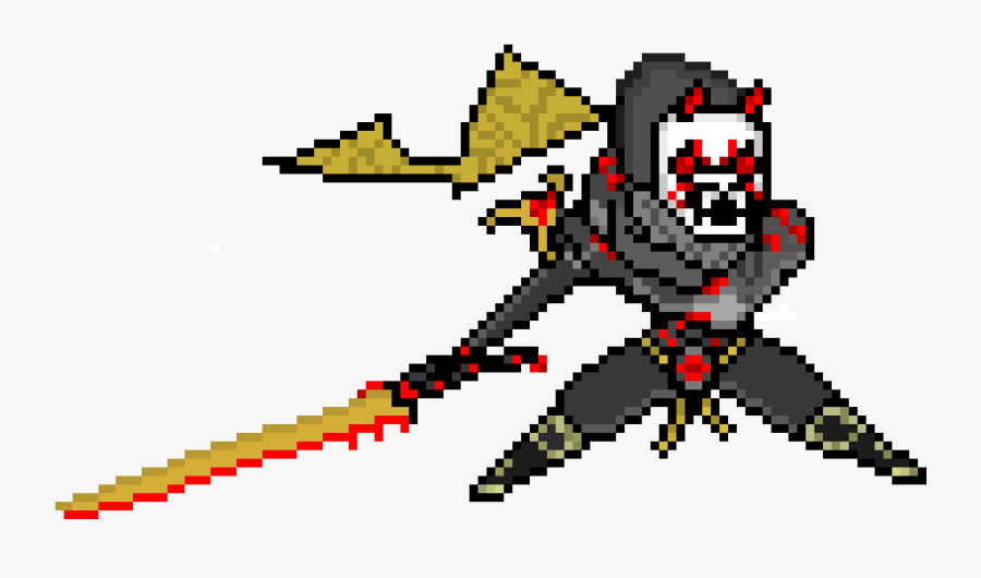Oni Genji Pixel - Oni Genji Pixel Art, Transparent Clipart