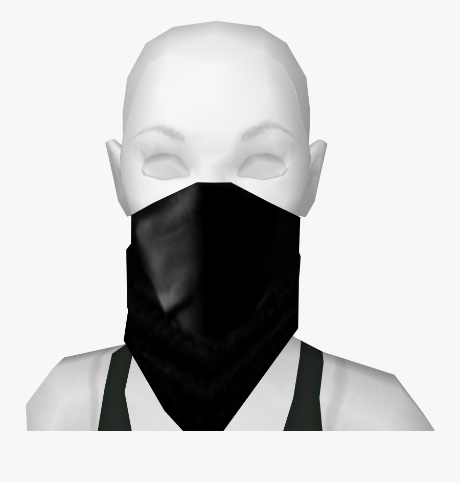 Female Ninja Custom Mask Universalavatars - Female Ninja Mask, Transparent Clipart