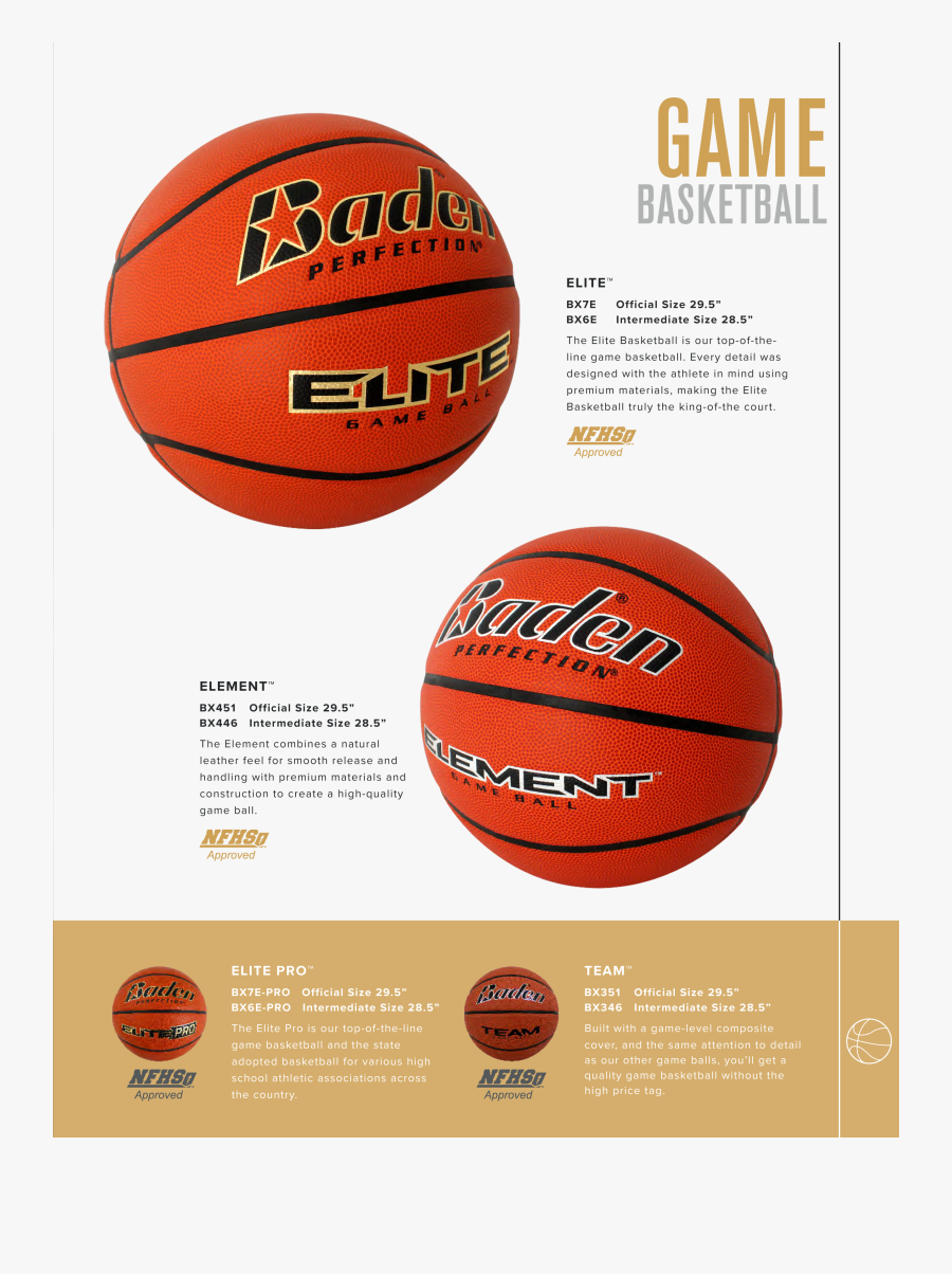 Baden Basketball - Baden Elite Pro, Transparent Clipart