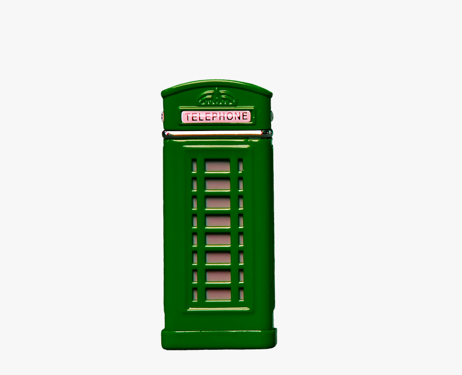 Phone Booth, Green, Phone, Telephone, Communication - Angleterre Telephone Png, Transparent Clipart
