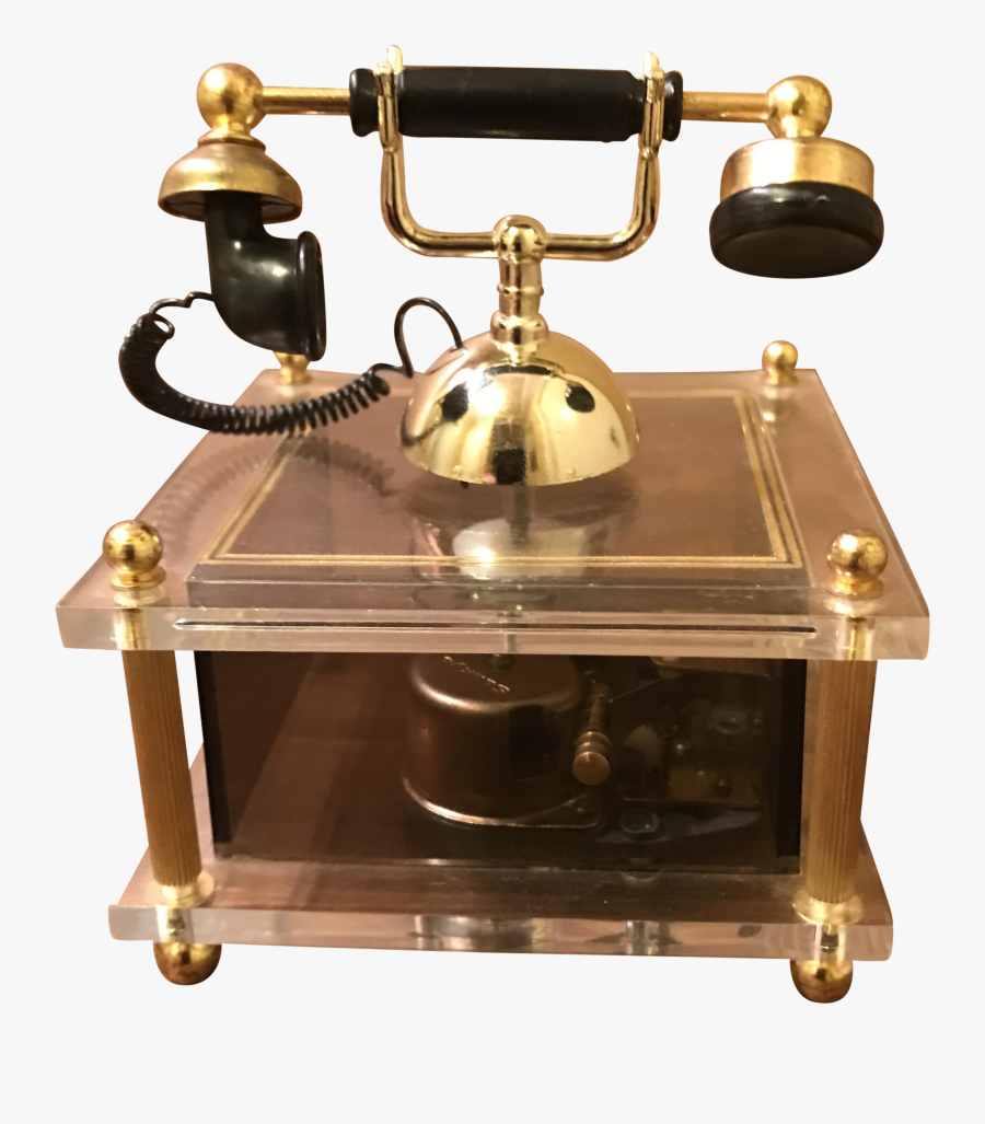 Antique Telephone Png - Vintage Music Box Phone, Transparent Clipart
