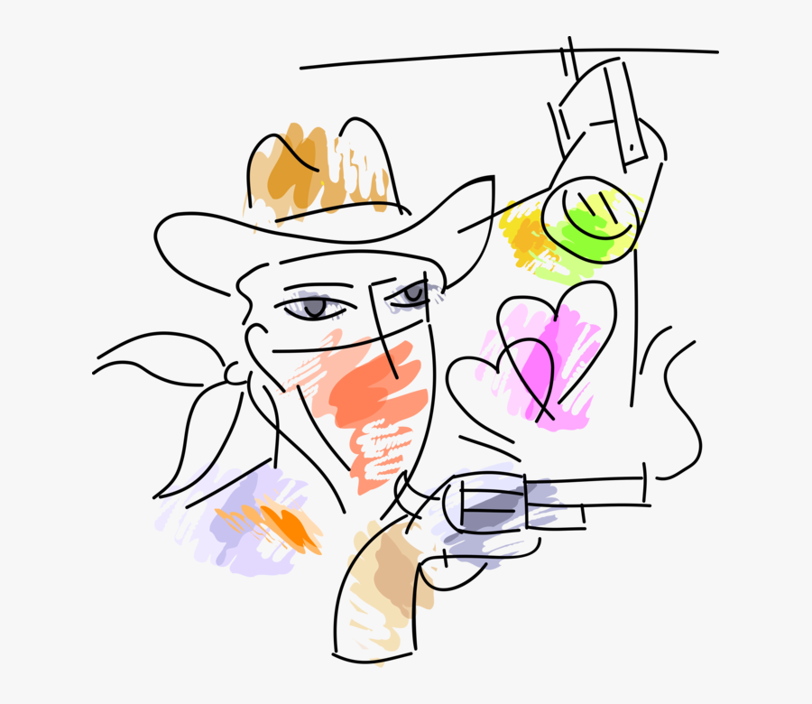 Vector Illustration Of Hollywood Western Cinematic, Transparent Clipart