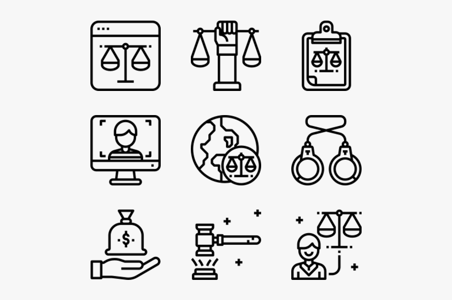 Law Collection - Vector Hot Dog Icon, Transparent Clipart