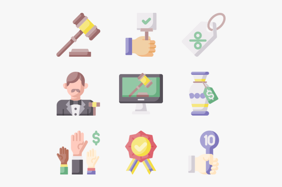 Auction, Transparent Clipart