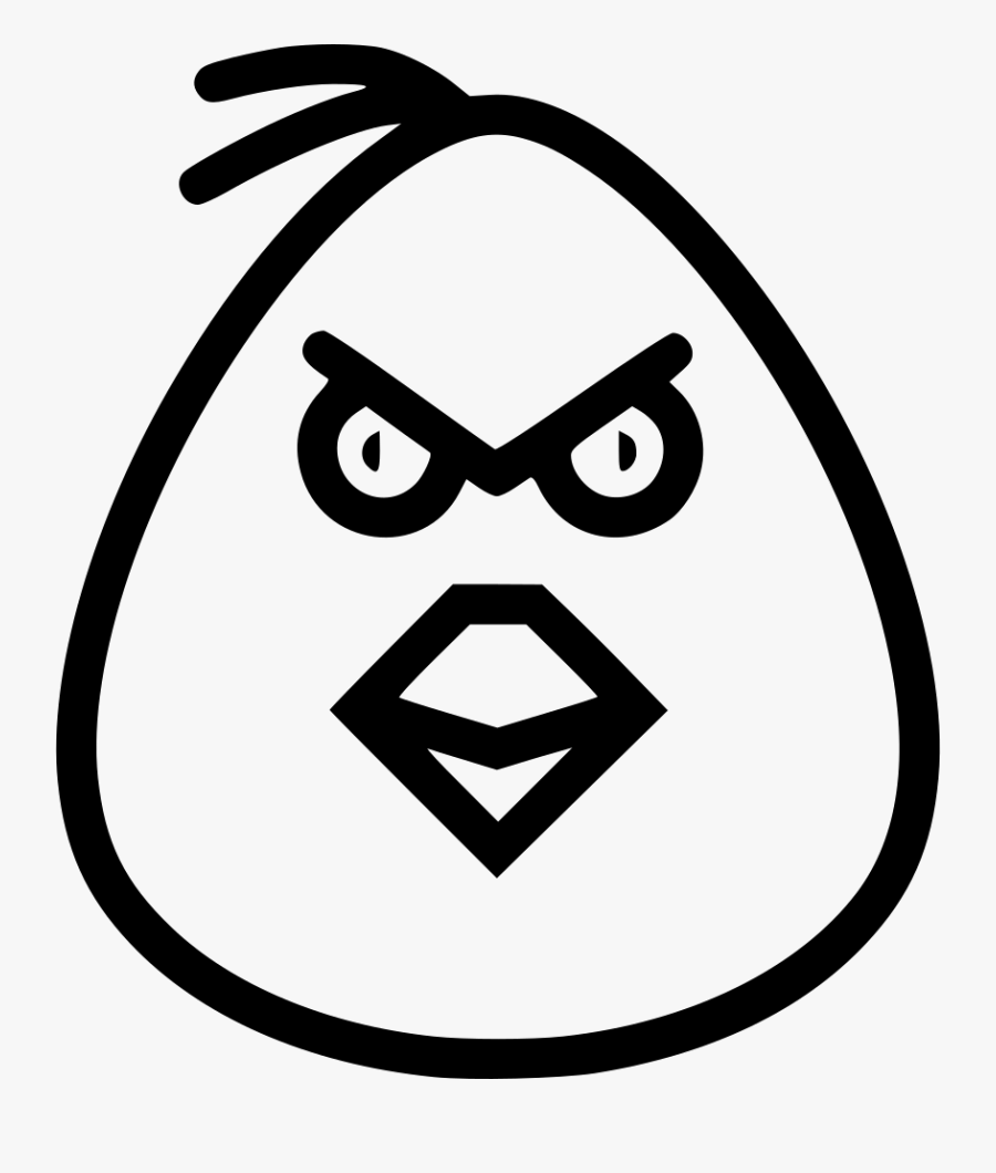Transparent Emotion Clipart - Angry Bird Cartoon Png, Transparent Clipart