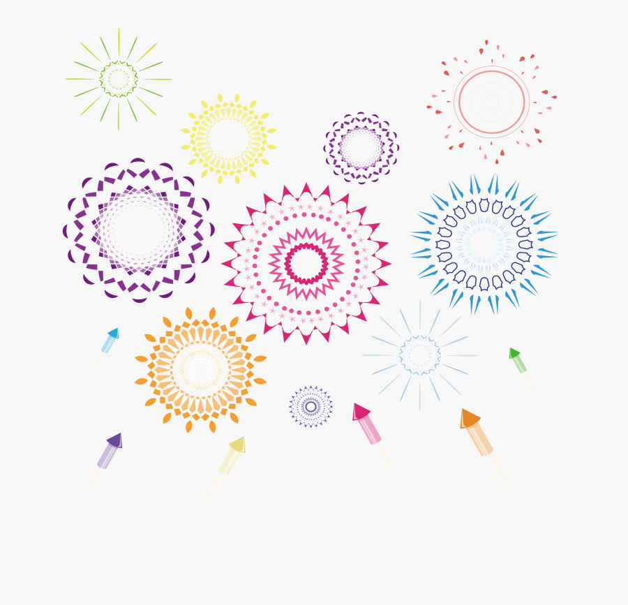 Beautiful Festival Fireworks Graphic Design Free Transparent - Sole E Luna Maori, Transparent Clipart