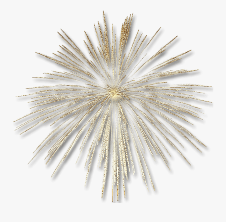 Firework Clipart Golden - Transparent Background Fireworks Gif, Transparent Clipart