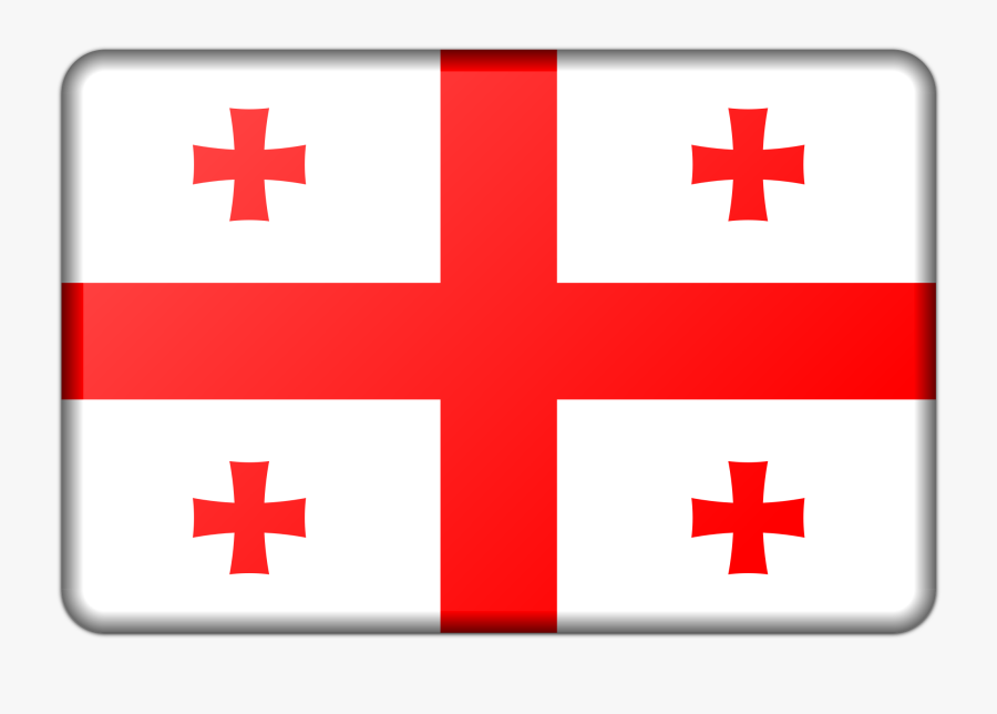 Georgia Flag Clip Arts - Georgian Flag Black And White, Transparent Clipart