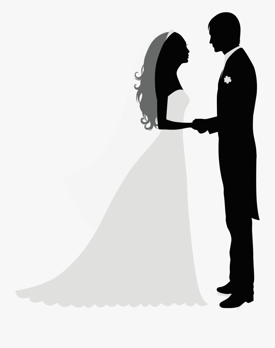 And Groom Wedding Bridegroom Bride Invitation Decorated - Bride Groom Clipart, Transparent Clipart