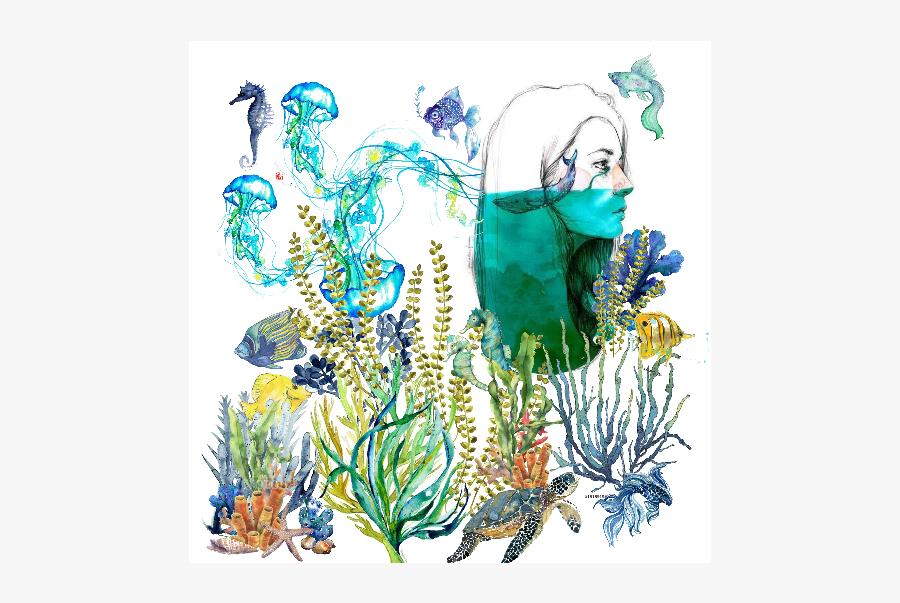 Seahorse Sea Horse Blue Fish Water Colors Collection, Transparent Clipart