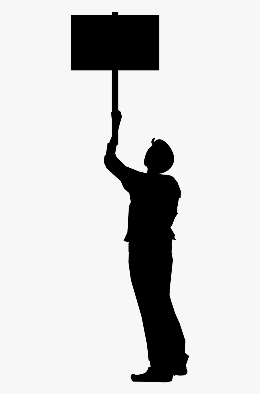 Transparent Protesters Clipart - Silhouette Protest Clipart, Transparent Clipart