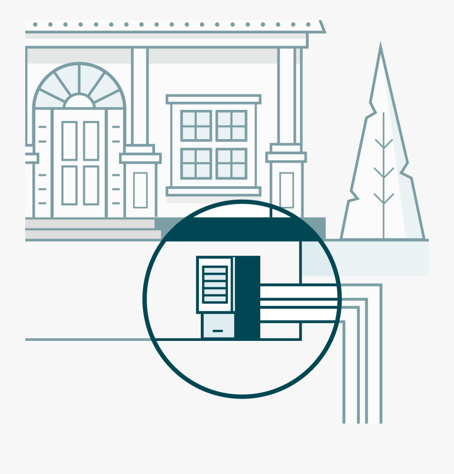 Geothermal Heat Pump, Transparent Clipart