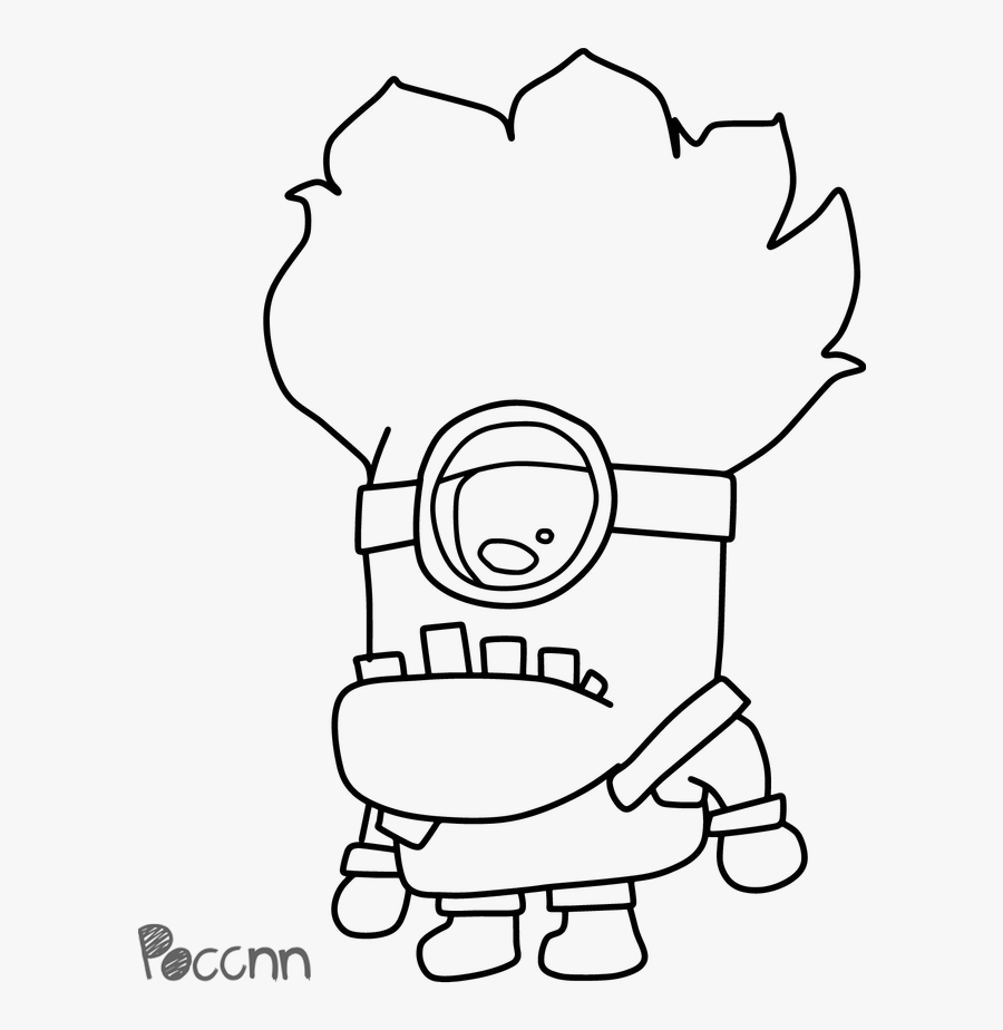 Despicable Me Logo Lineart - Cartoon, Transparent Clipart