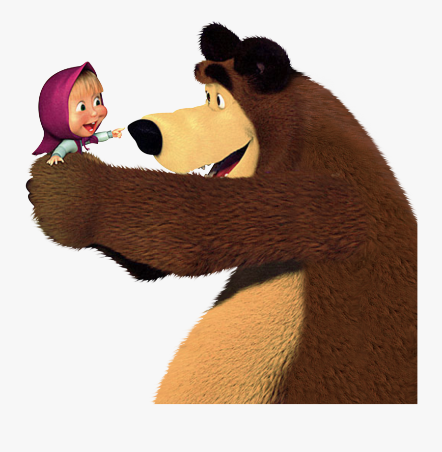 Masha And The Bear The Good Dinosaur Mask Clip Art - Transparent Masha And The Bear Png, Transparent Clipart
