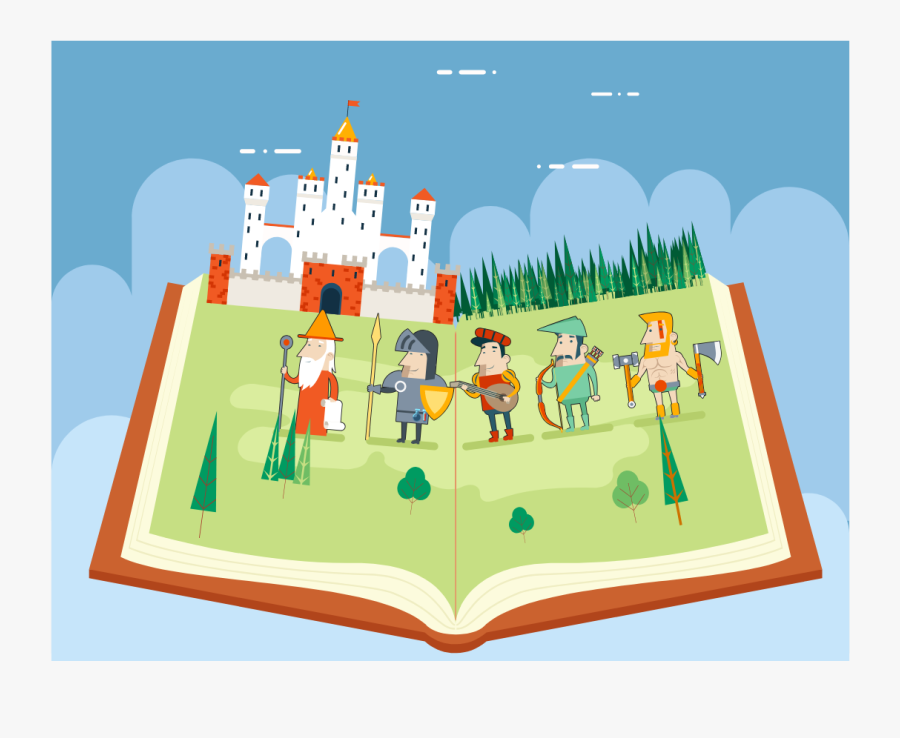 Reading Clip Art Fairy Tale, Transparent Clipart