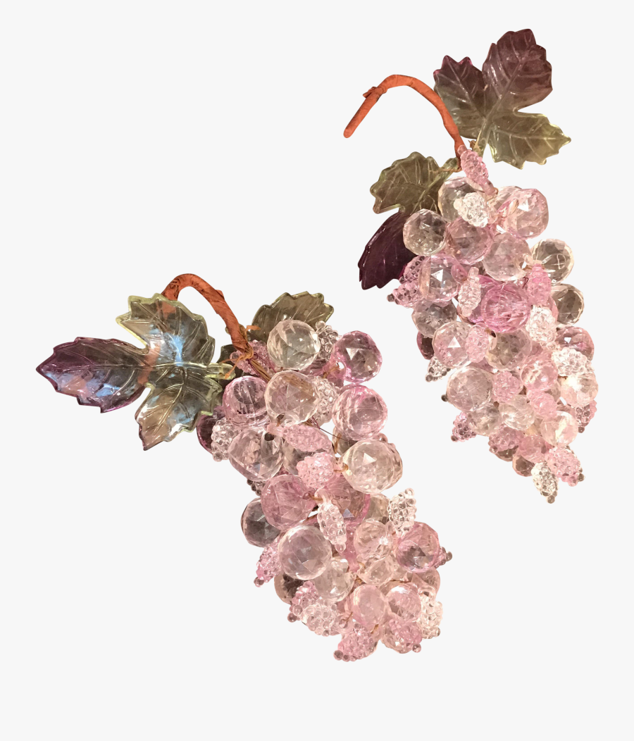 Clip Art Frosted Grapes - Lucite Grapes, Transparent Clipart