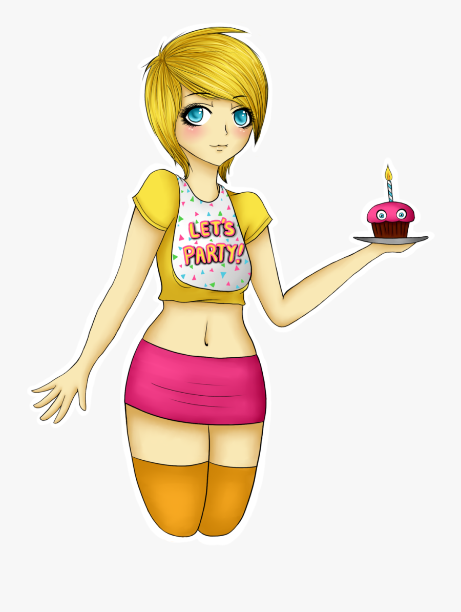 Human Toy Chica By K1w1sw33t - Toy Chica As A Human, Transparent Clipart
