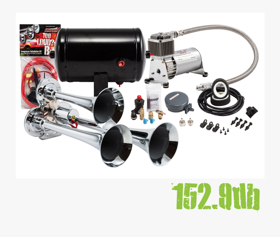 Model Hk3 Chrome Triple Air Horn Kit - Kleinn Hk5, Transparent Clipart