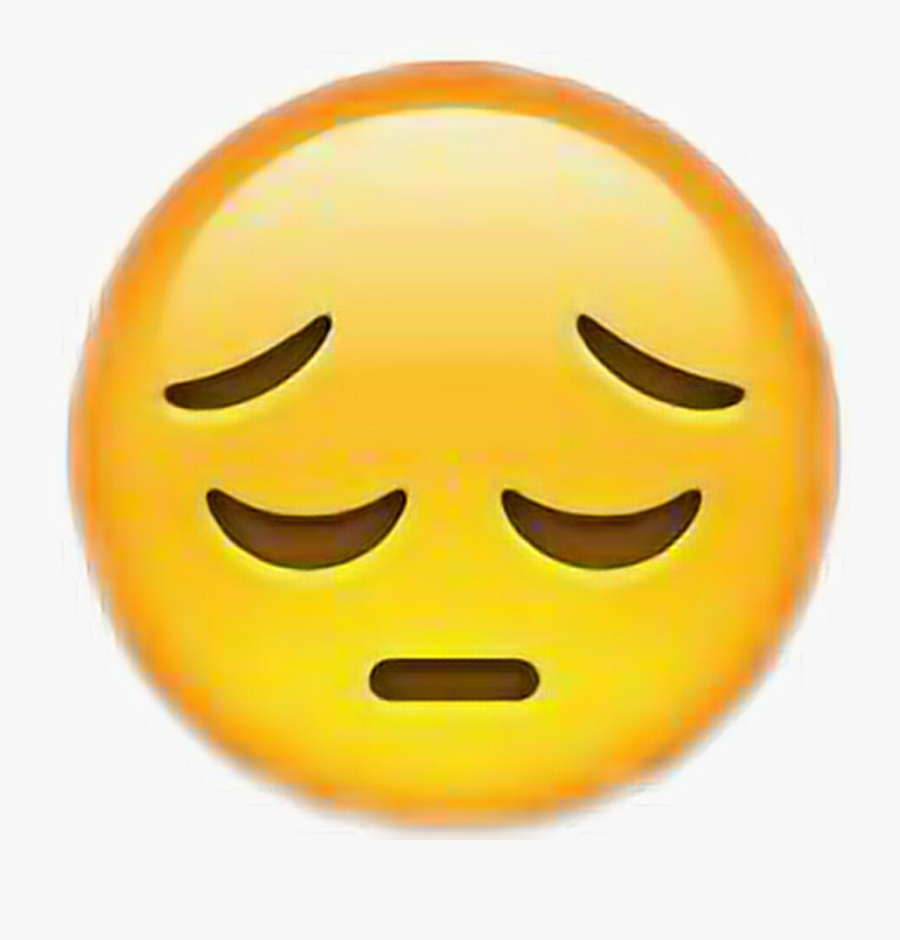 Airhorn Transparent Emote - Pensive Face Emoji, Transparent Clipart
