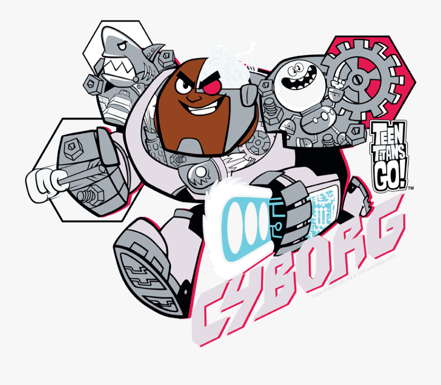Transparent Cyborg Teen Titans Png - Cyborg Teen Titan Go Png, Transparent Clipart