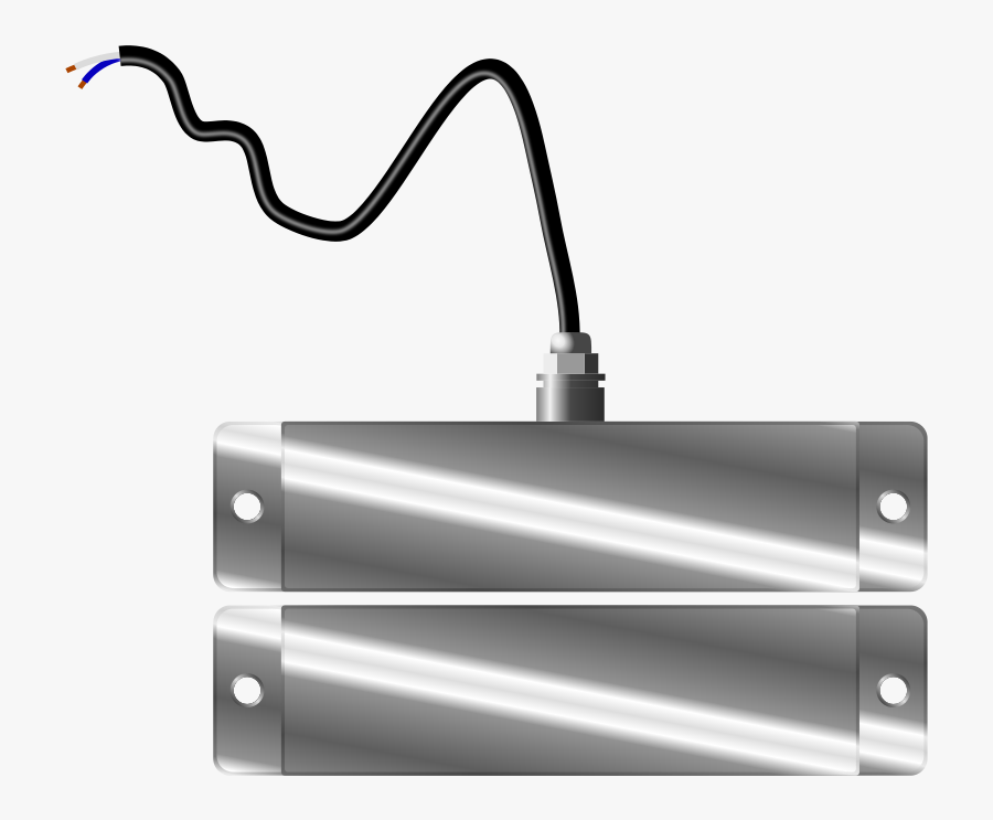 Magnetic Contacts - Monochrome, Transparent Clipart