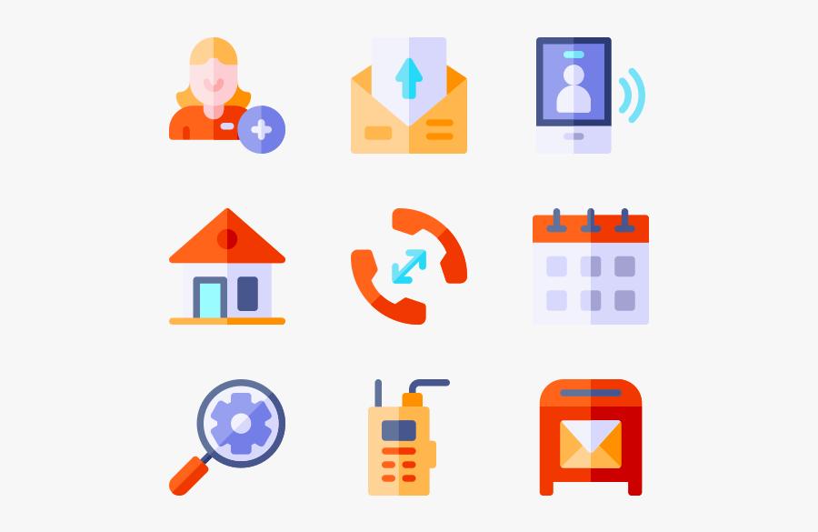 Icons Free Vector Contact, Transparent Clipart