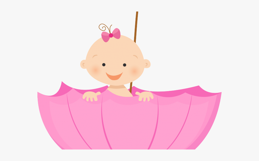 Twins Clipart Triplet Girl - Umbrella Baby Shower Clipart, Transparent Clipart