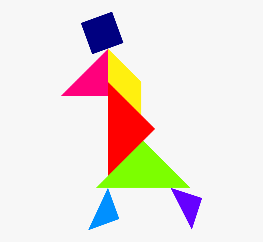 Graphic Design,triangle,area - Tangram, Transparent Clipart