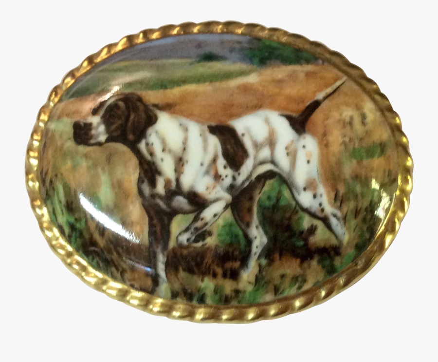Vintage Aynsley Hand Painted English Bone China Pointer - Hunting Dog, Transparent Clipart