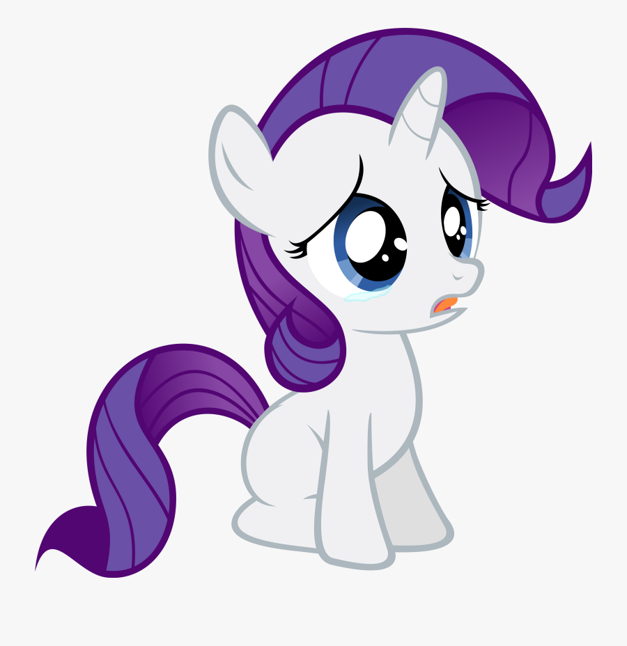 Little Filly Rarity Here Is Sad Because Filly Karma - Mlp Rarity Kid, Transparent Clipart