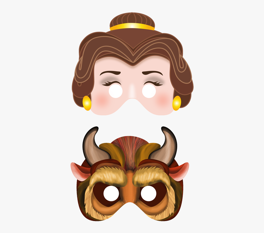 Beauty And The Beast Face Mask, Transparent Clipart