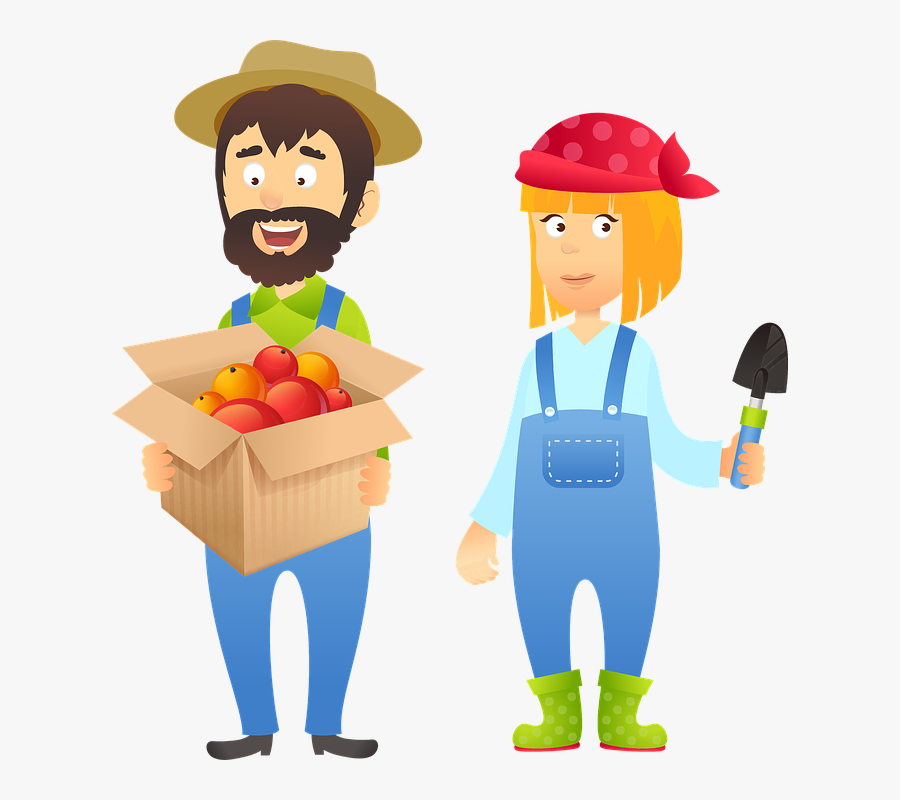 Farmer Couple Png - Couple Farmer Png, Transparent Clipart