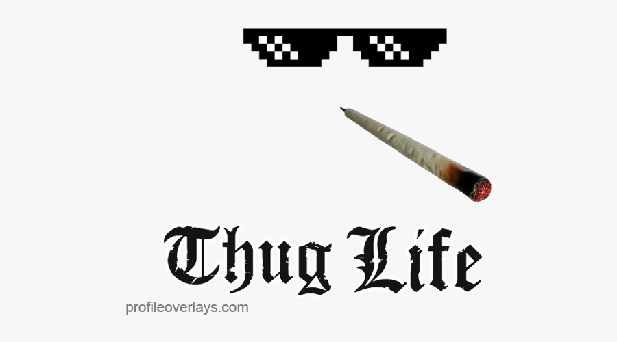 Thug Transparent Overlay - Thug Life, Transparent Clipart