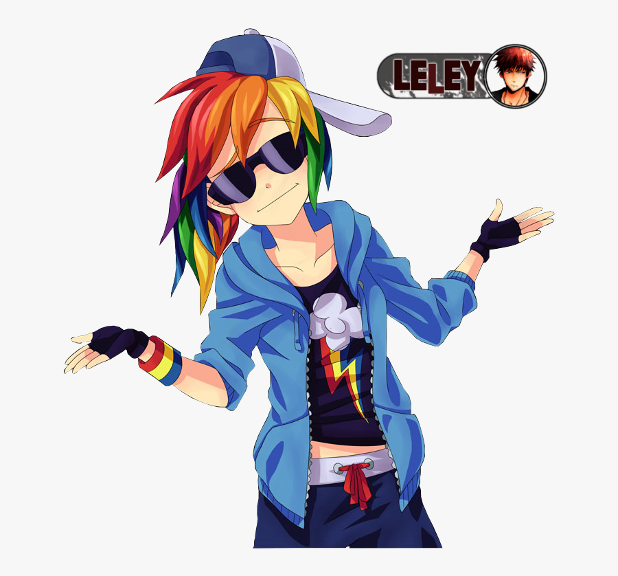 Download Rainbow Dash Sexy Human - Mlp Human Rainbow Dash, Transparent Clipart