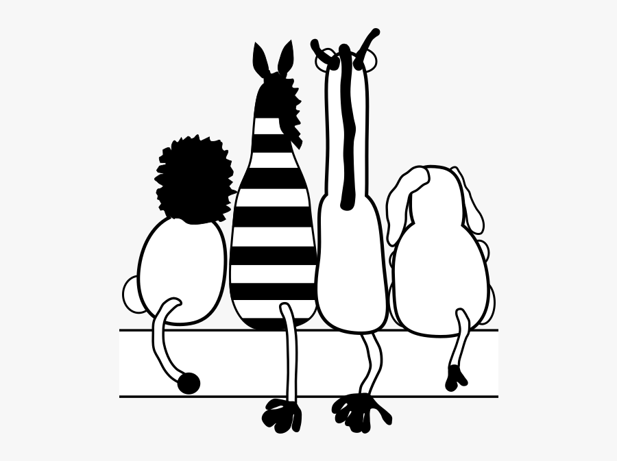 Animal Friends Clipart Black And White, Transparent Clipart