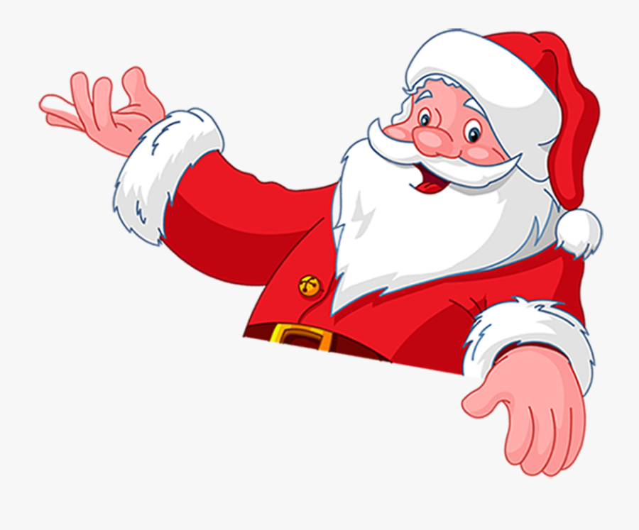 Santa Claus Christmas Clip Art - Waving Santa Clip Art, Transparent Clipart