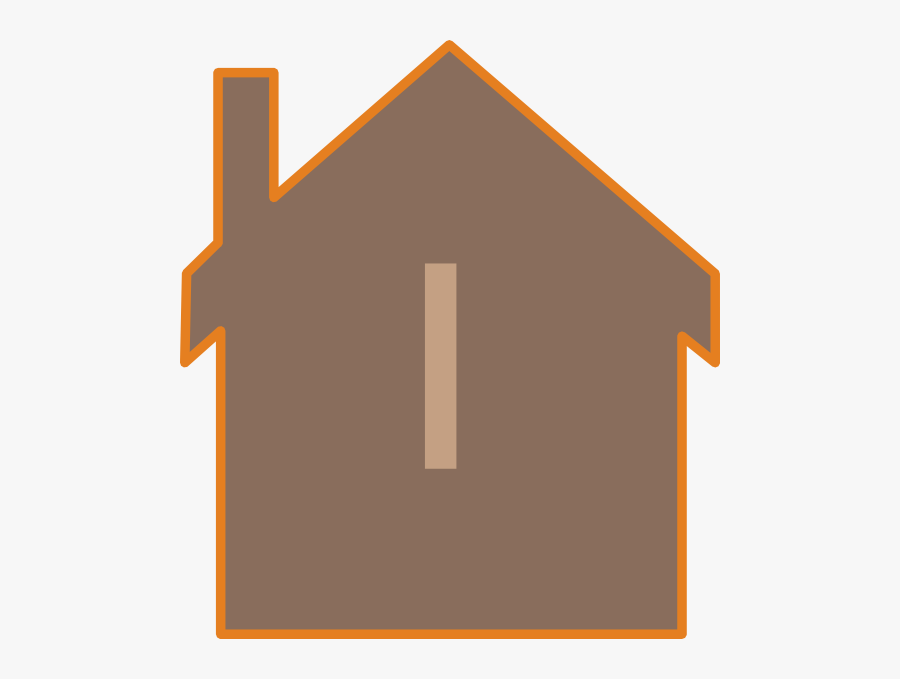 Brown House Svg Clip Arts, Transparent Clipart
