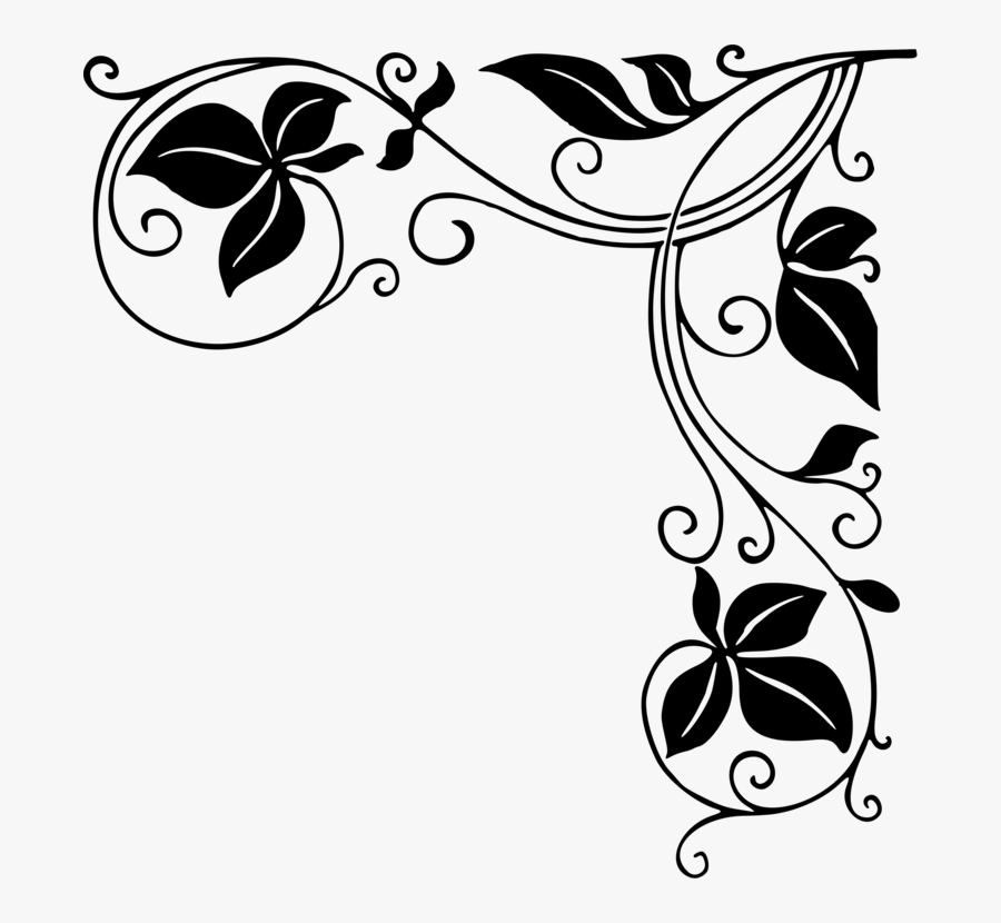 Art,monochrome Photography,artwork - Black And White Border Designs, Transparent Clipart