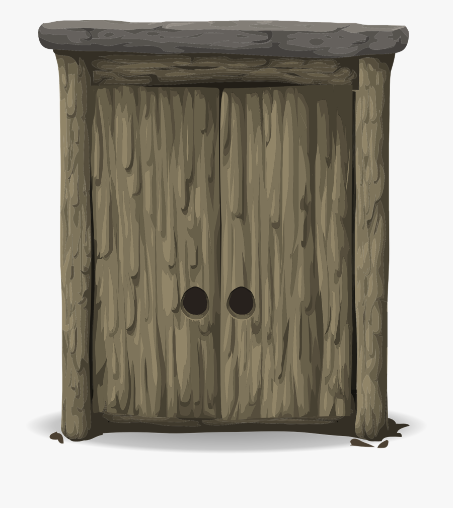 Old Wooden Door Transparent, Transparent Clipart