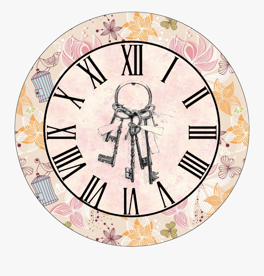 Transparent Clock Face Clipart - Vintage Clock Clipart Hd, Transparent Clipart