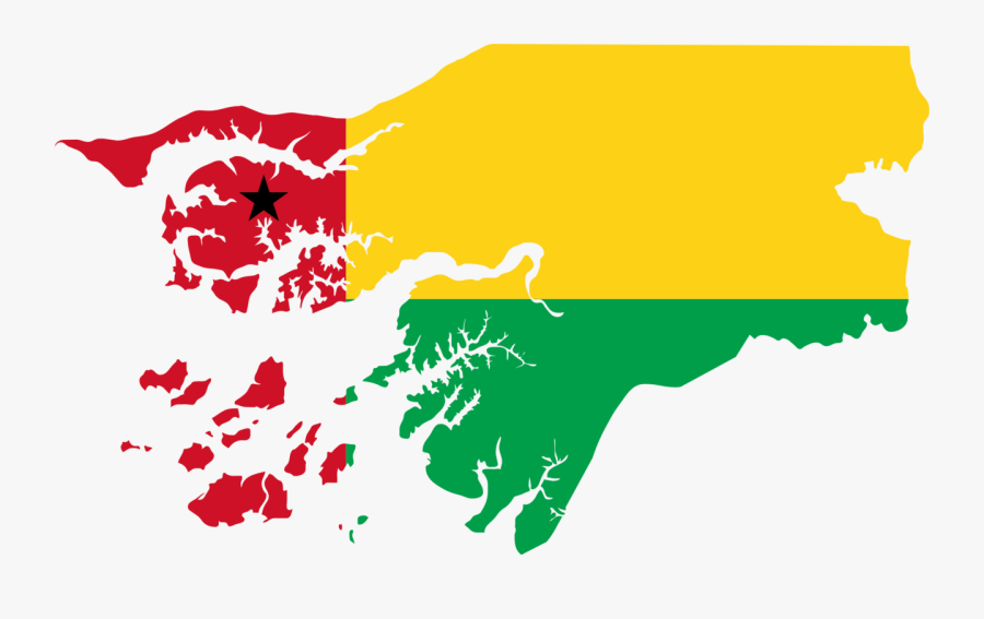 Flower,art,area - Guinea Bissau Flag Map, Transparent Clipart