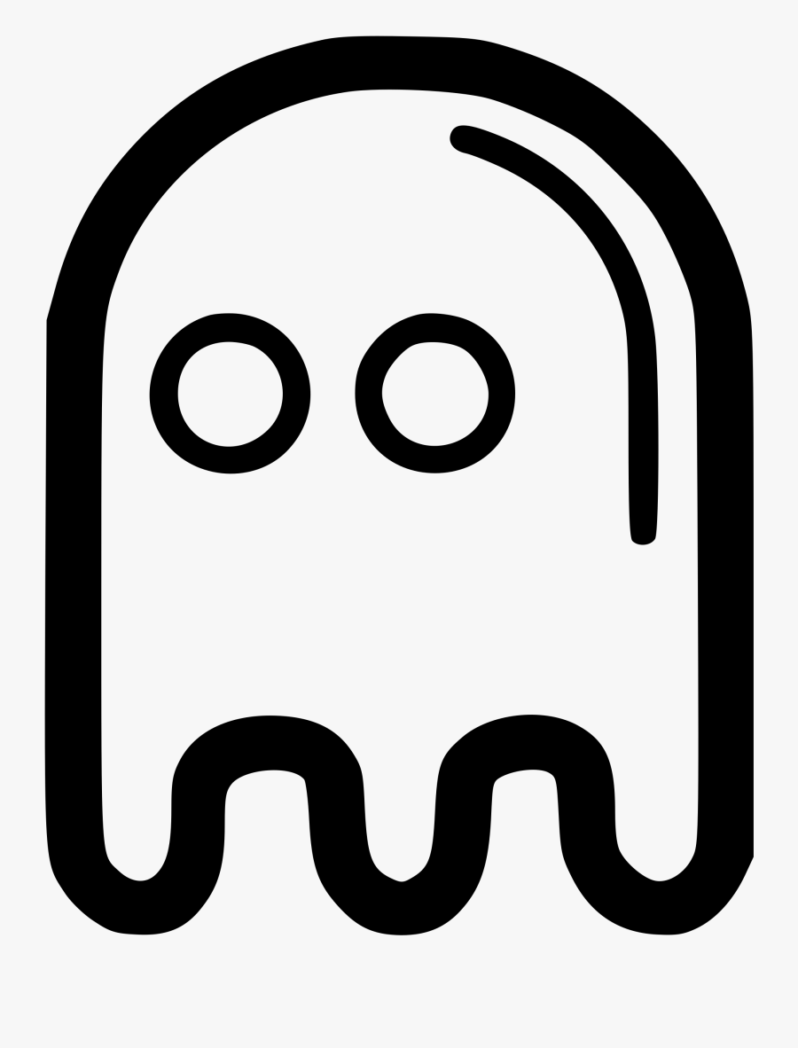 Pacman Svg Ghosts Pixel - Doodle Ikon, Transparent Clipart