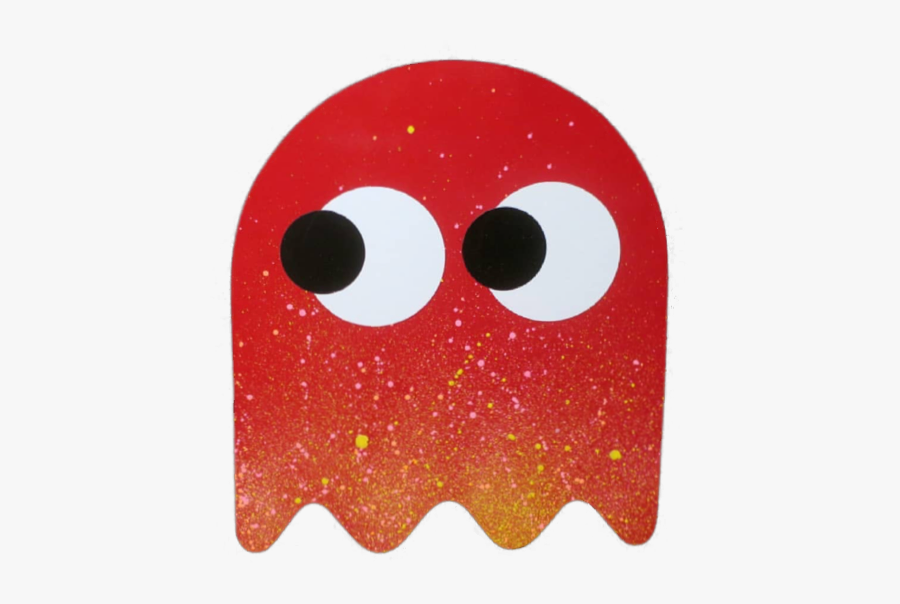 #stickergang #pacman #ghost #eyes #big #red #old #school - Circle, Transparent Clipart