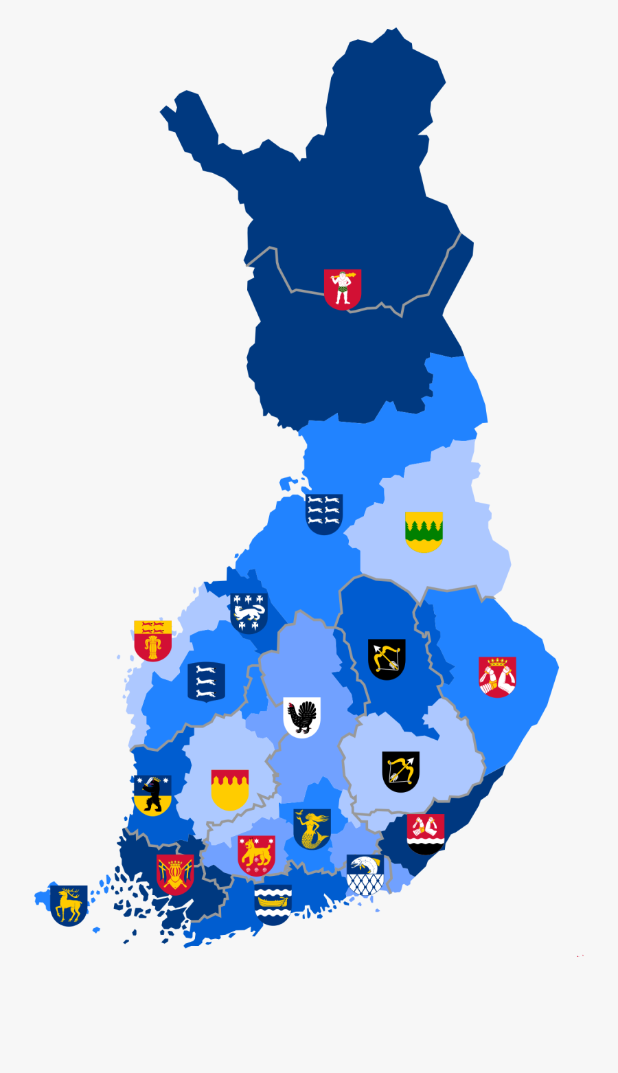 Transparent Region Clipart - Finland Election Map 2019, Transparent Clipart