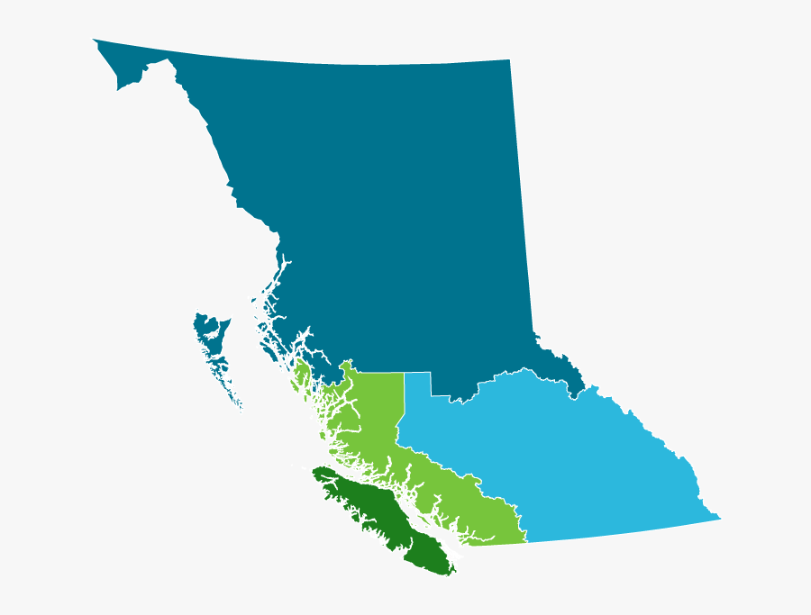 Bc Health Regions - Bc Regional Health Authorities, Transparent Clipart